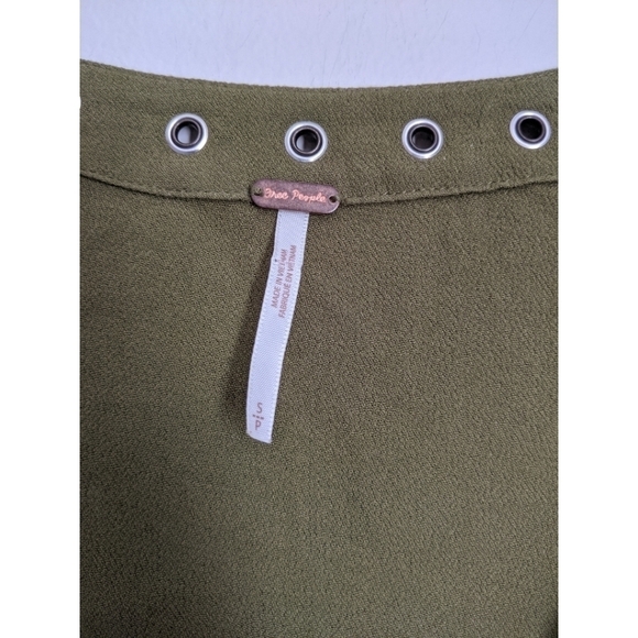 Free People Jump to The Beat Top in Olive Size Sm - Picture 5 of 7